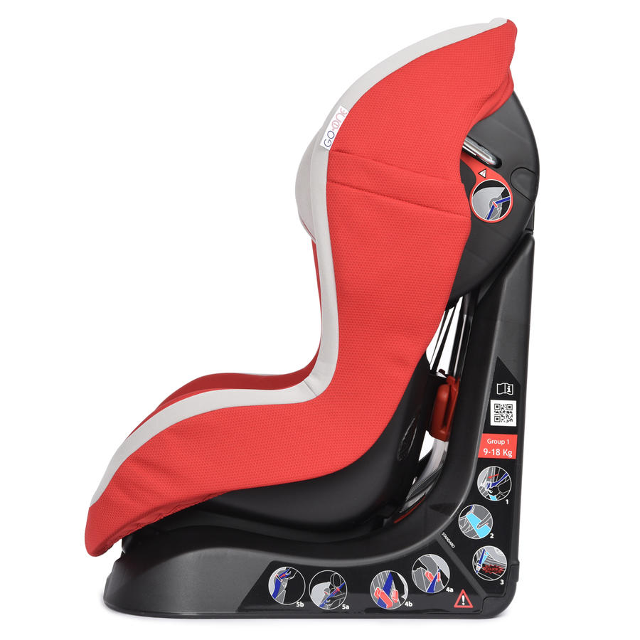 Детское автокресло – Gо-One. Красное, 9-18 кг. 12 мес.+  